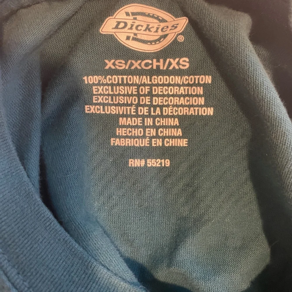 Dickies Girl Deep Sky Long Sleeve Crop Tee - Size XS - 100% Cotton - Picture 6 of 6